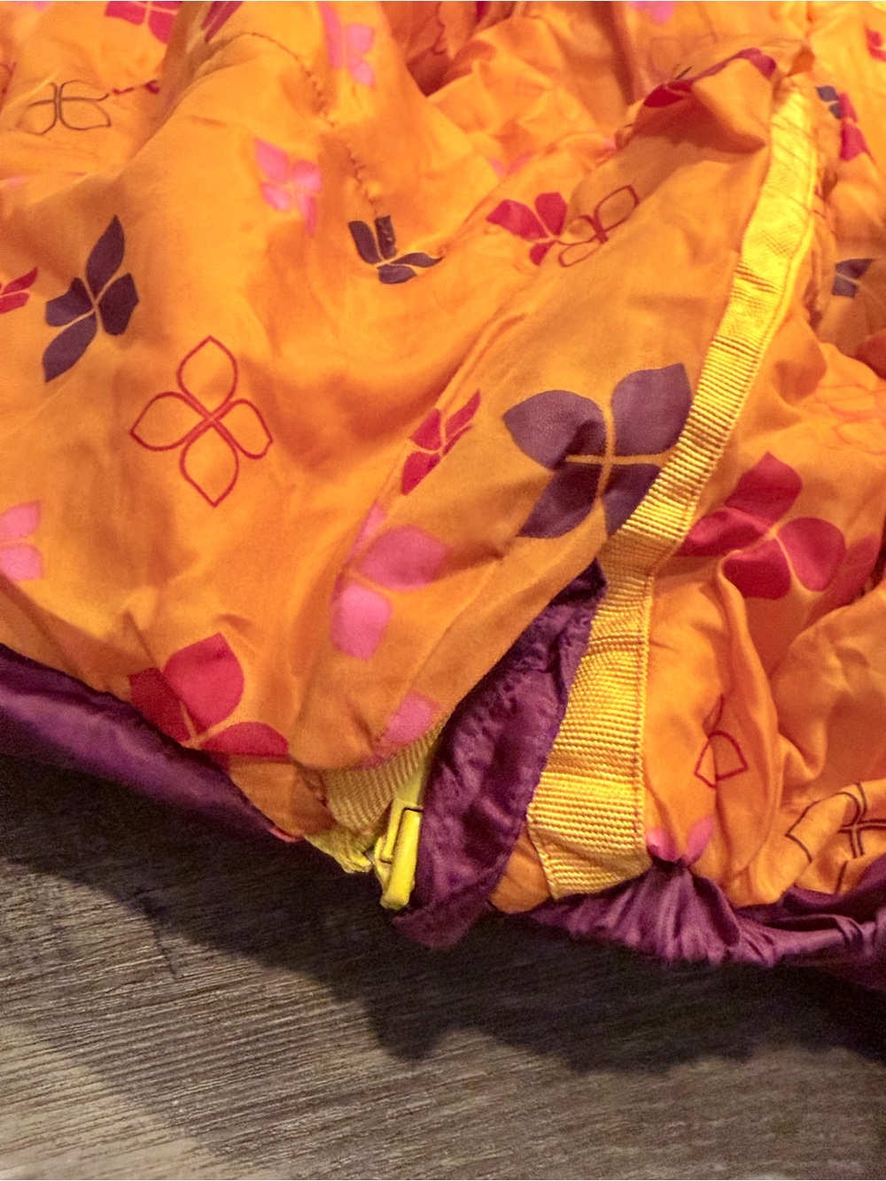 Kelty Woobie +30°F Short Kids Sleeping Bag Purple Pink, 2 zippers + stuff sack - Picture 10 of 15